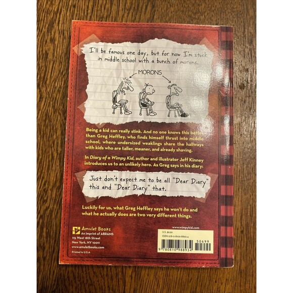 DIARY OF A WIMPY KID Lot of 5 Books by Jeff Kinney Printed in USA 4 PB 1 HB - Picture 6 of 16